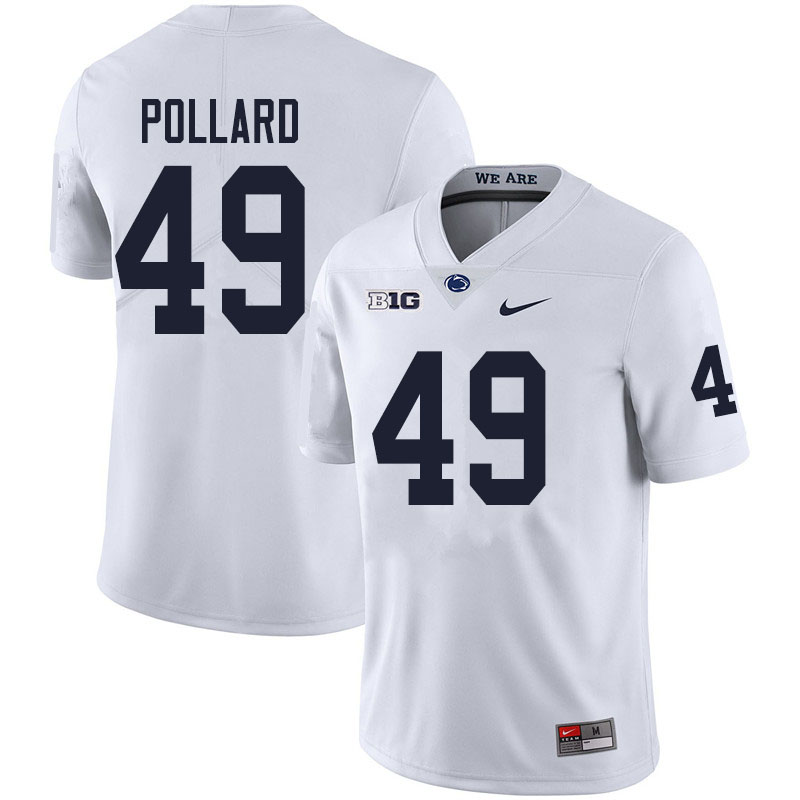 NCAA Nike Men's Penn State Nittany Lions Cade Pollard #49 College Football Authentic White Stitched Jersey NKV7898FP